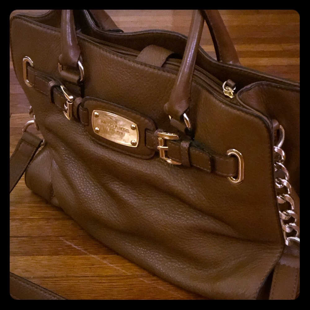 Michael Kors Hamilton Satchel, Pebbled Leather